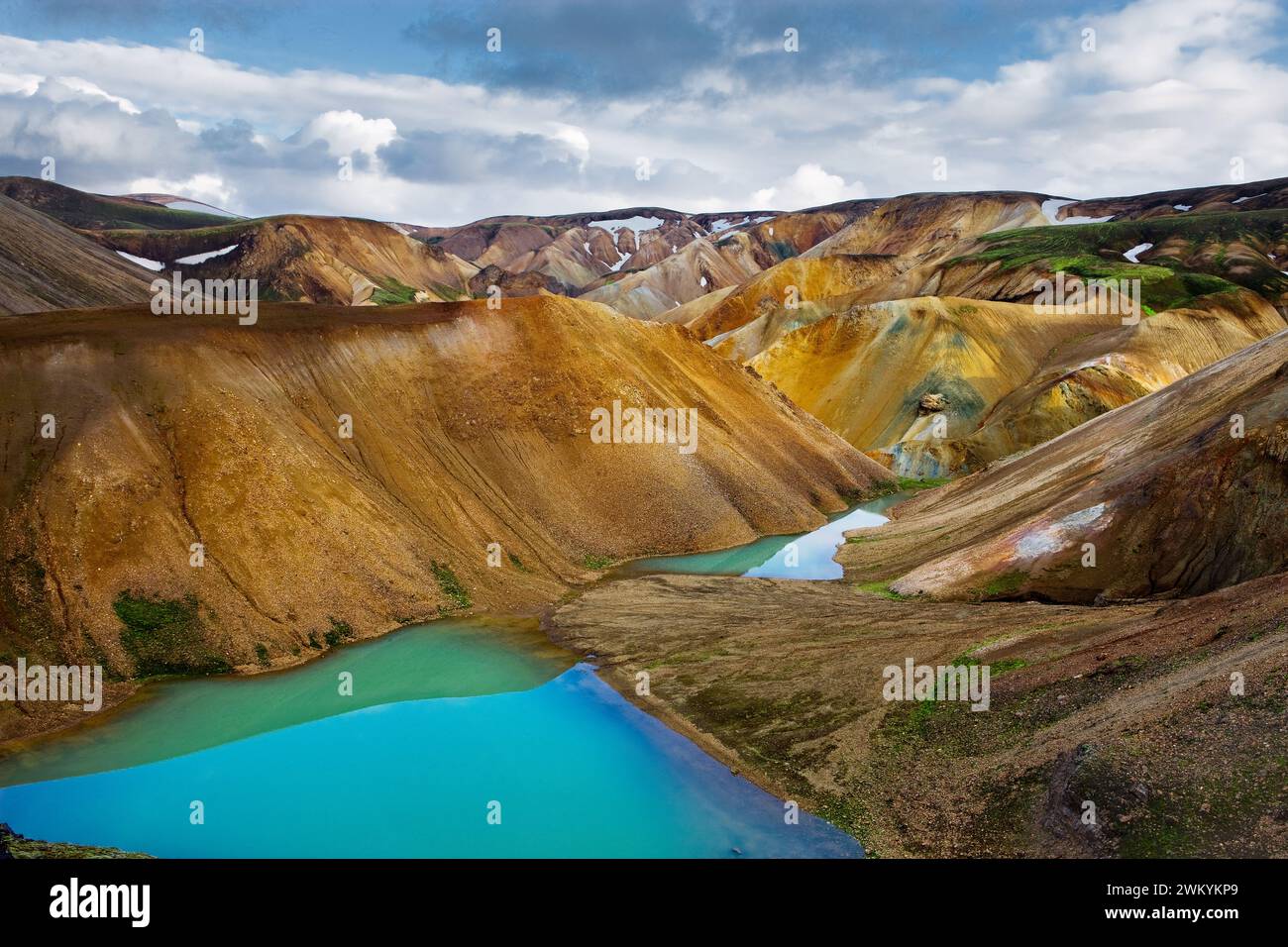 Mountain Range Landmannalaugar Iceland Stock Photo Alamy