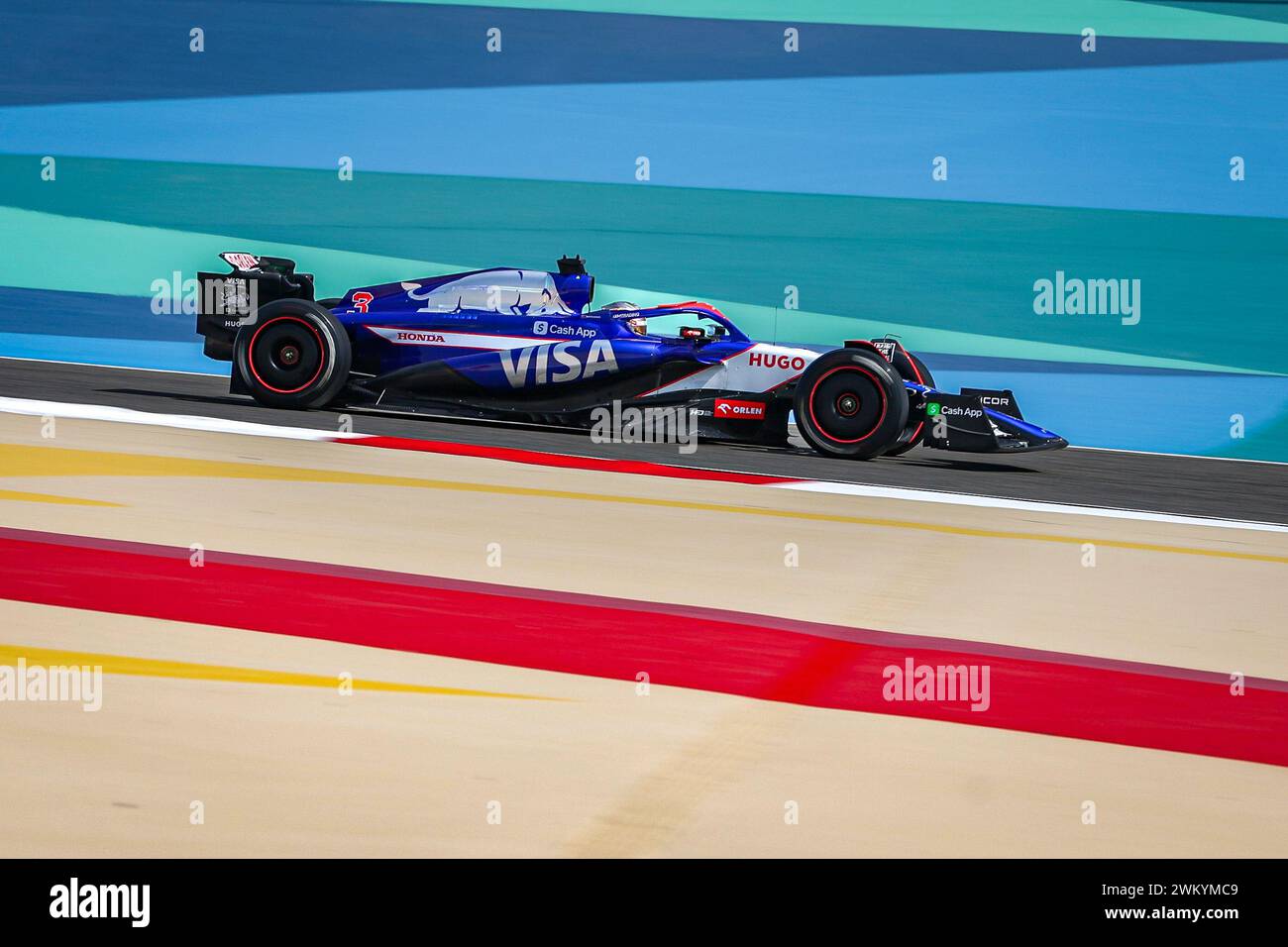 Vcarb Bahrain Testing 03 RICCIARDO Daniel (aus), Visa Cash App RB F1 Team VCARB 01, action ...