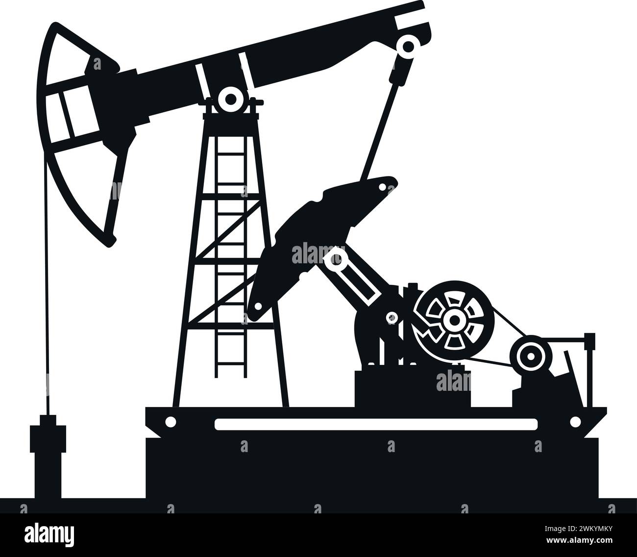 Oil Pump Icon. Vector illustration Stock Vector Image & Art Alamy