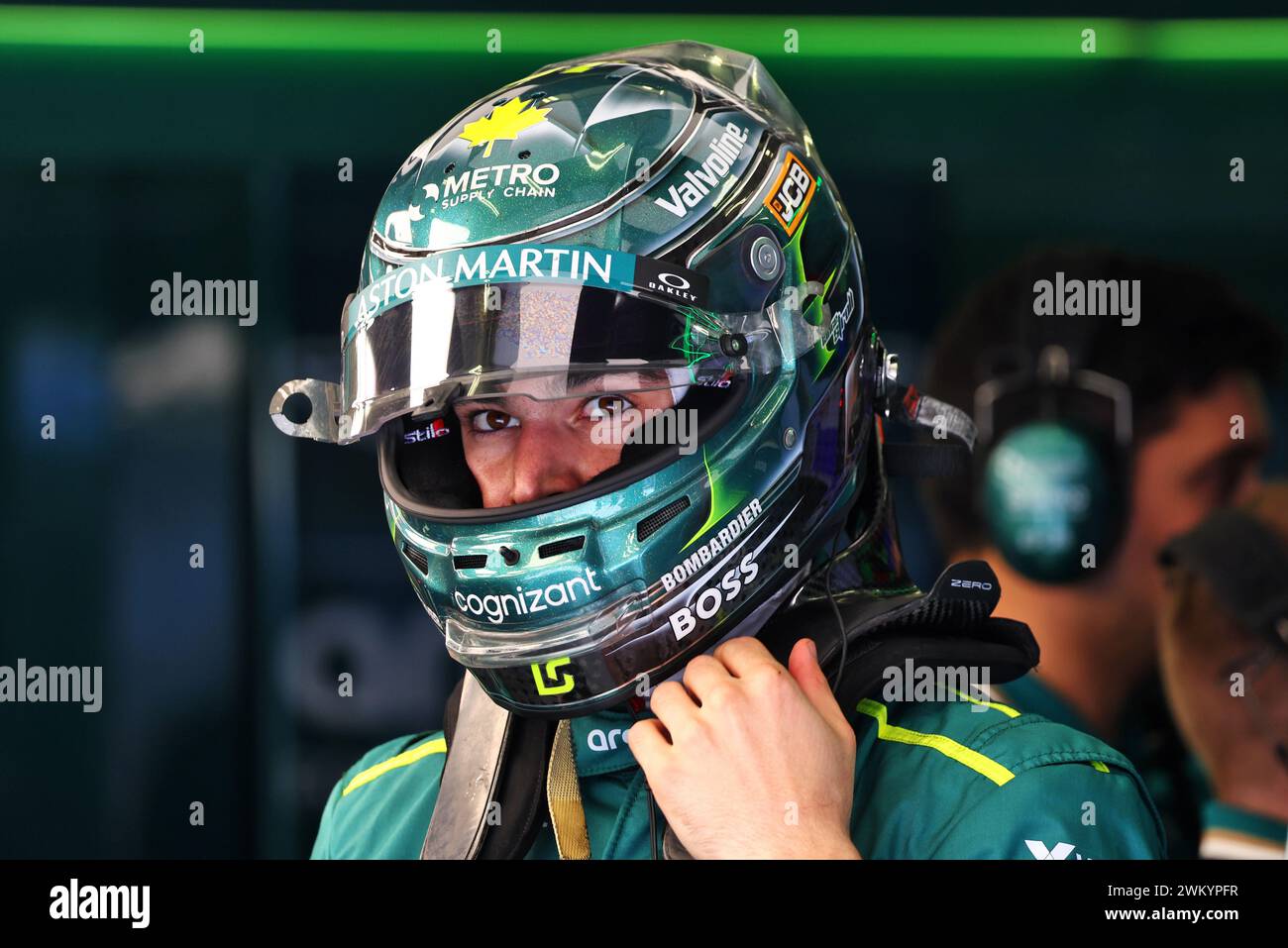 Sakhir, Bahrain. 23rd Feb, 2024. Lance Stroll (CDN) Aston Martin F1 Team. 23.02.2024. Formula 1 Testing, Sakhir, Bahrain, Day Three. Photo credit should read: XPB/Alamy Live News. Stock Photo