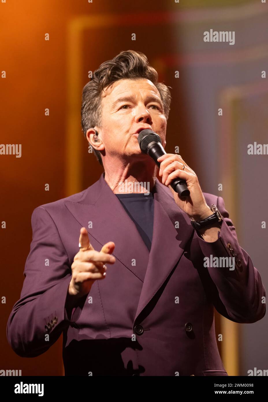 22 February 2024, Motorpoint Arena, Nottingham, UK. Event Rick Astley