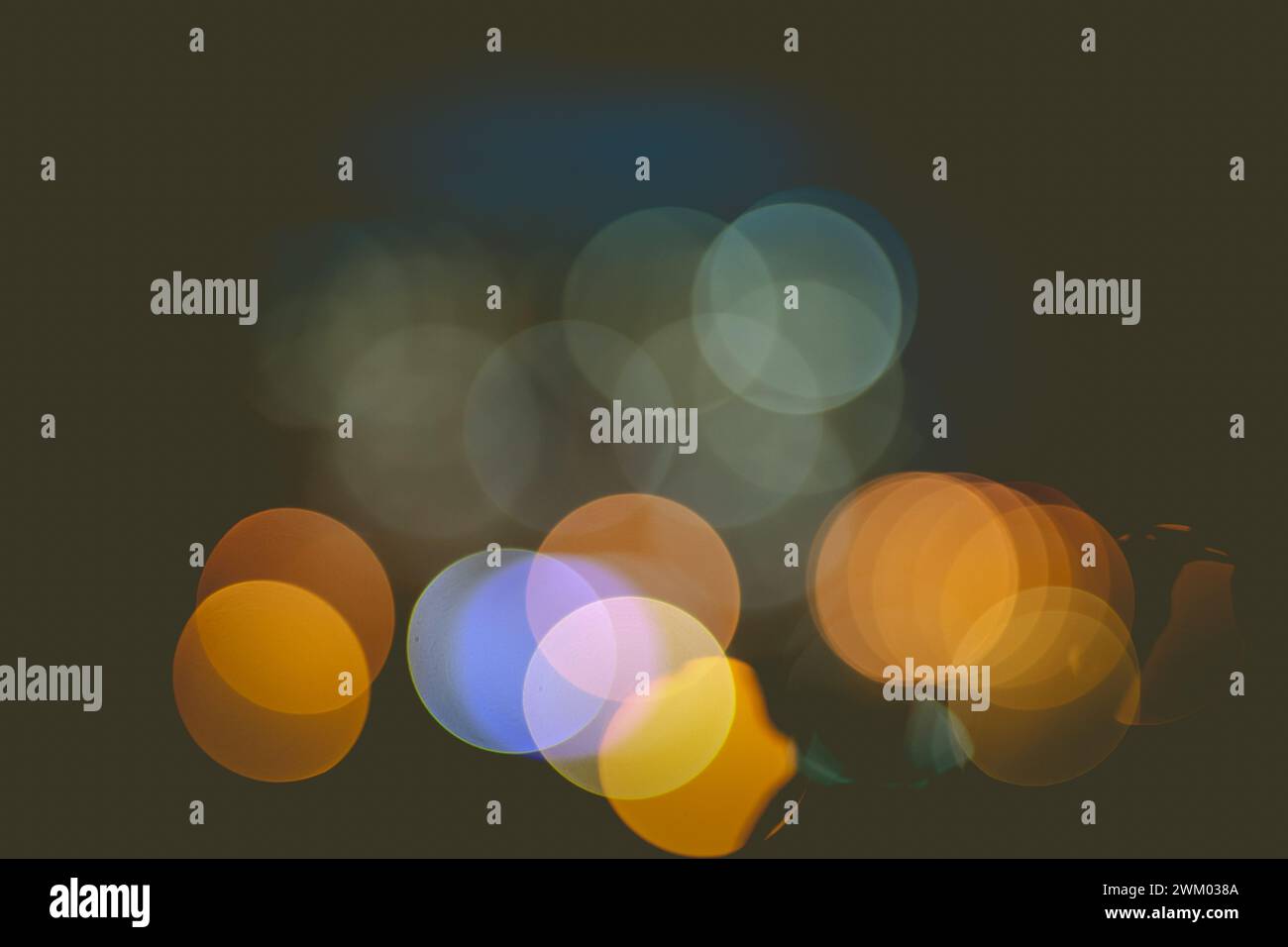 Bokeh of lights on black background Stock Photo - Alamy