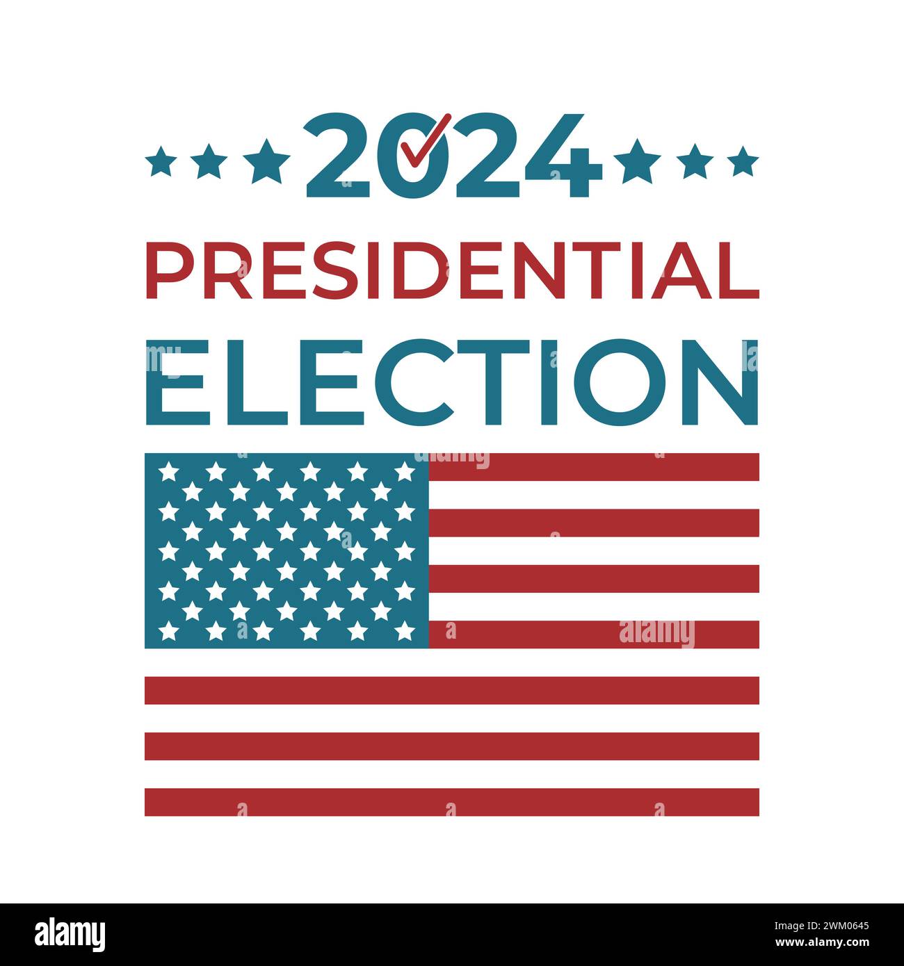 Presidential election 2024 United States of America. USA Patriotic ...