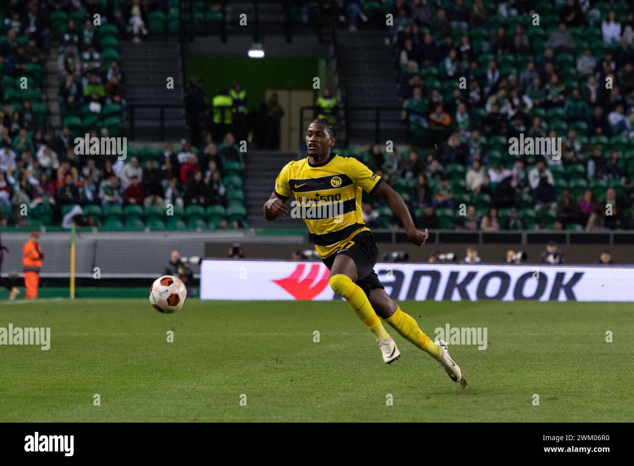 February 22, 2024. Lisbon, Portugal. Young Boys's forward from Portugal Joel Monteiro (77) in action during the game of the 2nd Leg of the Playoffs for the UEFA Europa League, Sporting vs Young Boys Credit: Alexandre de Sousa/Alamy Live News Stock Photo