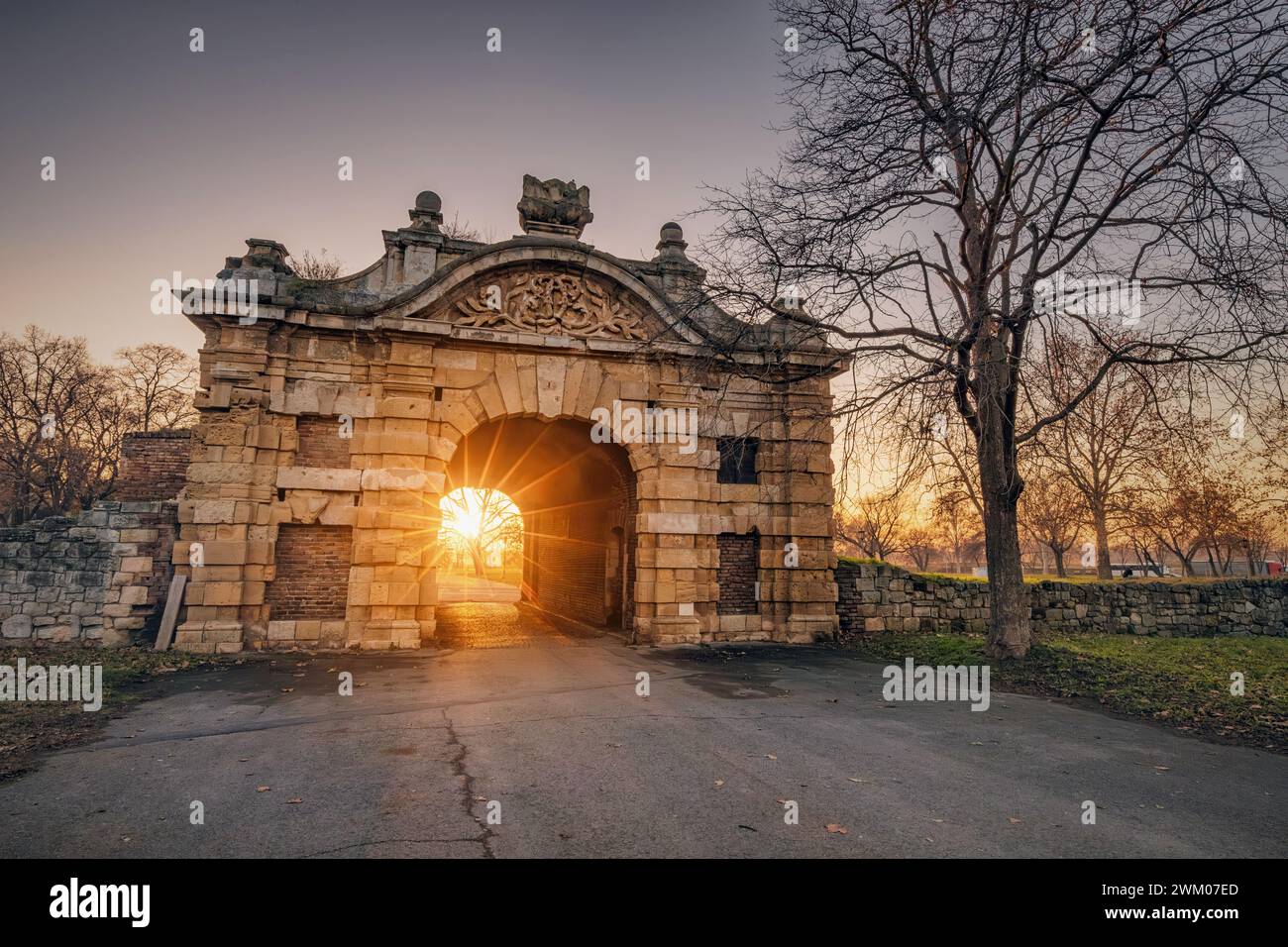 The historic gates of Belgrade's Kalemegdan fortress welcome visitors ...