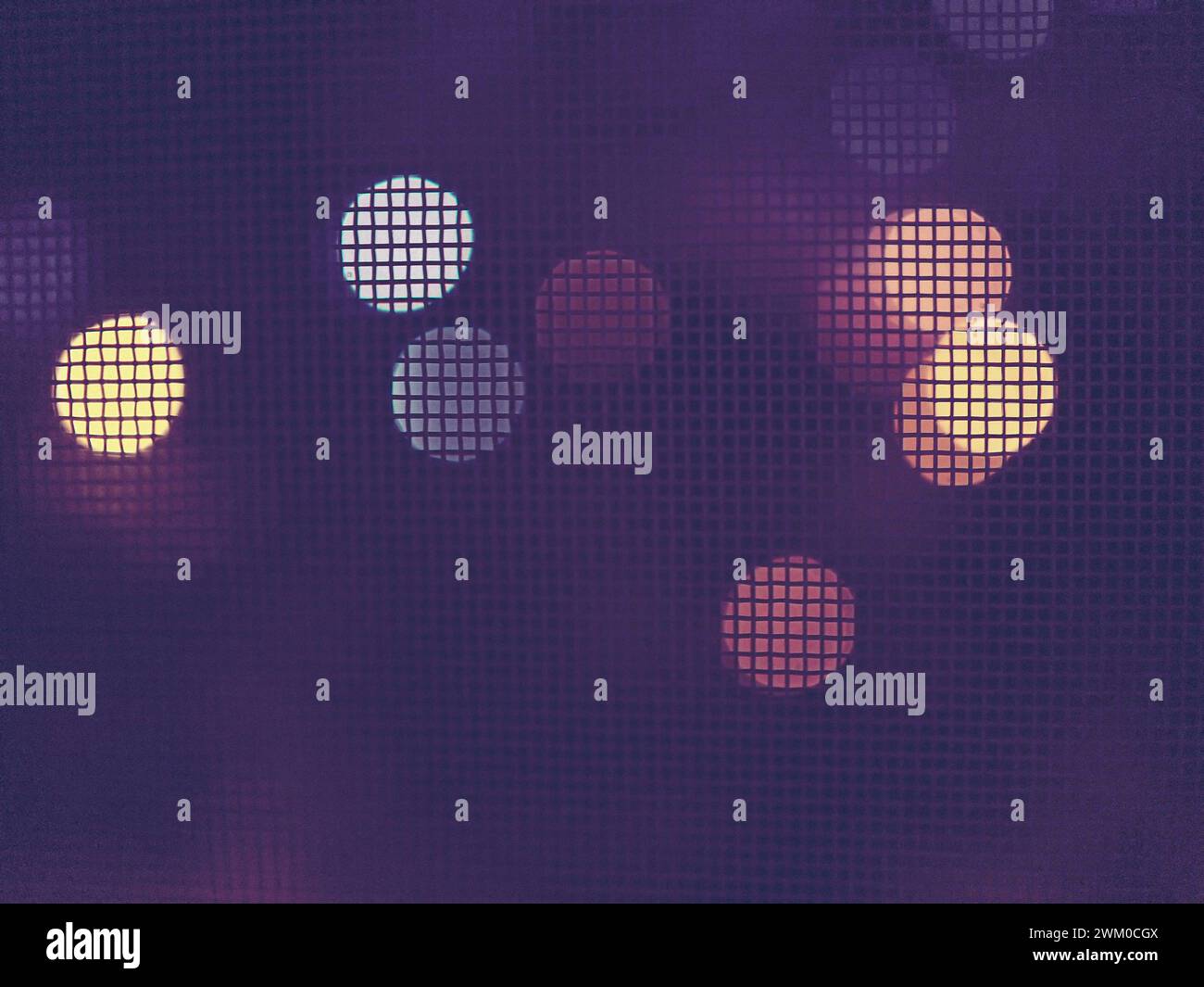 Bokeh of lights on black background Stock Photo - Alamy