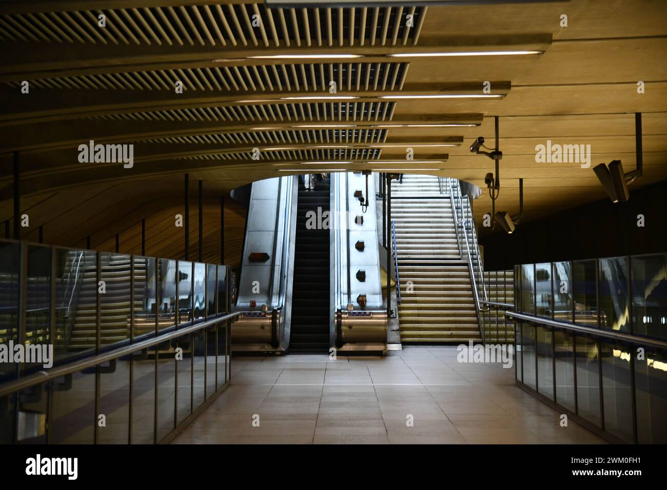 Canary Wharf Station Stock Photo