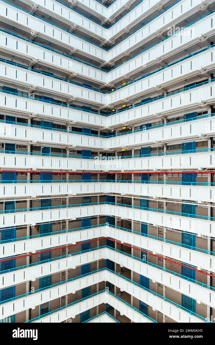 Facade of residential building in city Stock Photo - Alamy