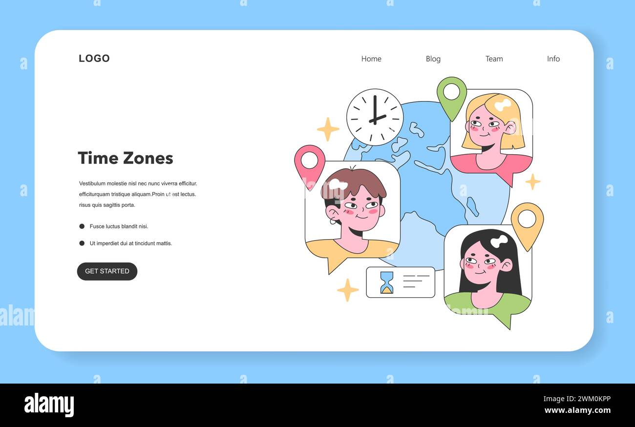 Global teammates interact across time zones, highlighted by map pins