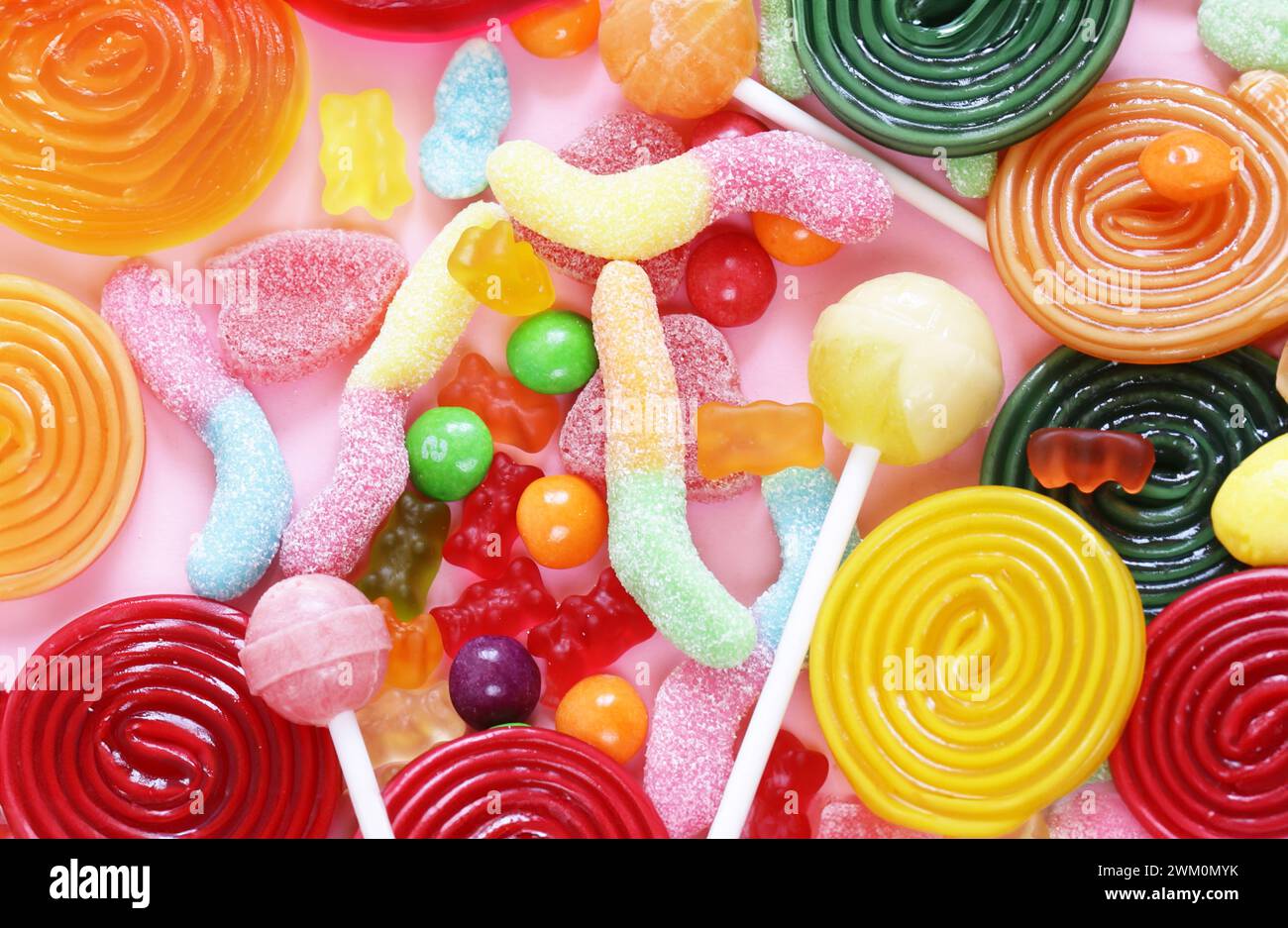 Lollipop and marmalade sweets hi-res stock photography and images - Alamy