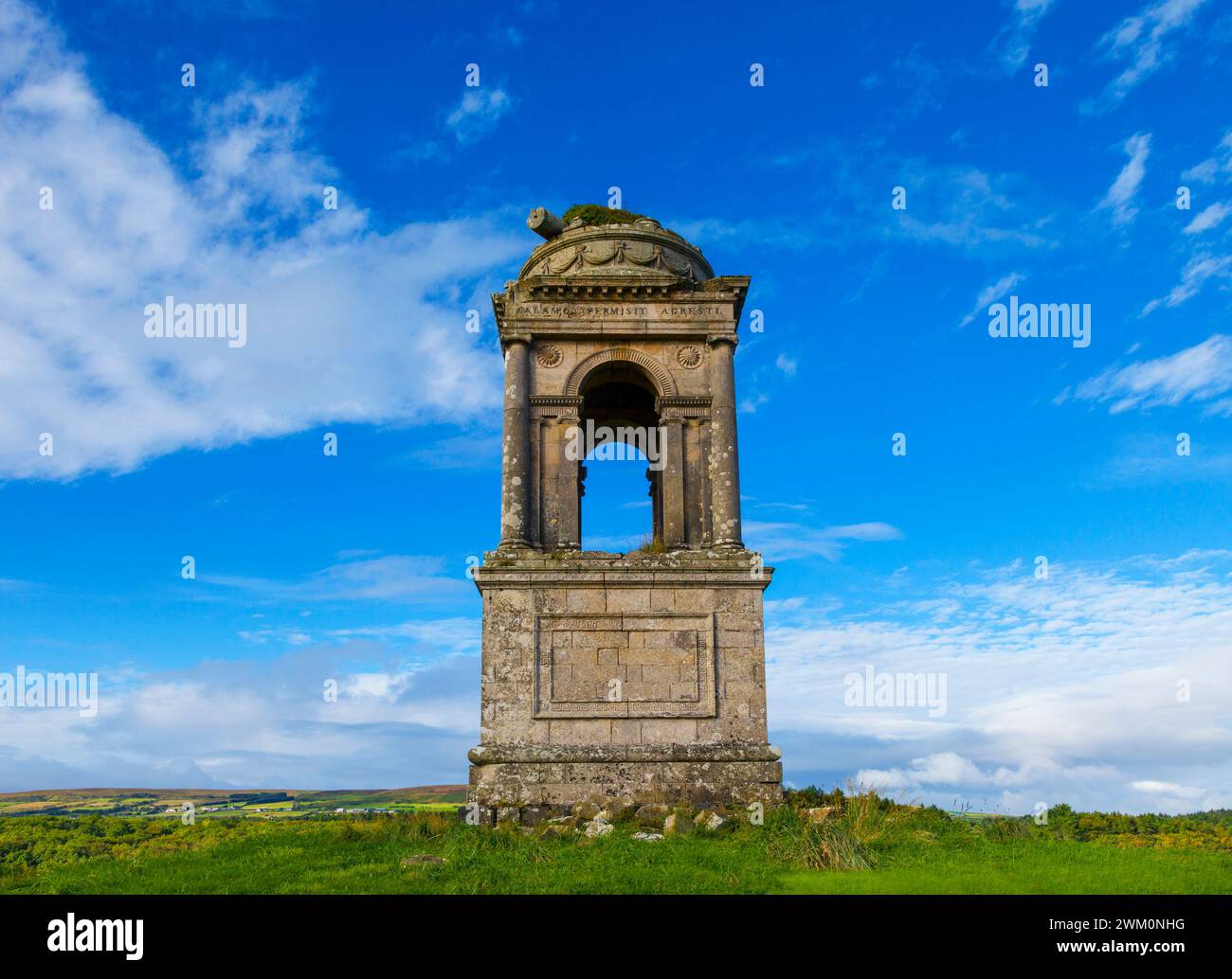 The Hervey Cenotaph in Downhill Demesne, County Derry, Northern Ireland Stock Photo