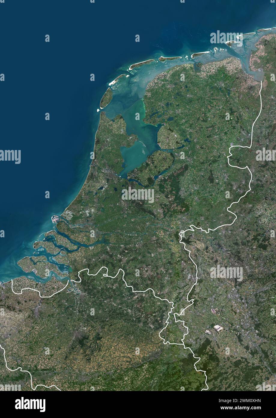 Netherlands satellite image hi-res stock photography and images - Alamy