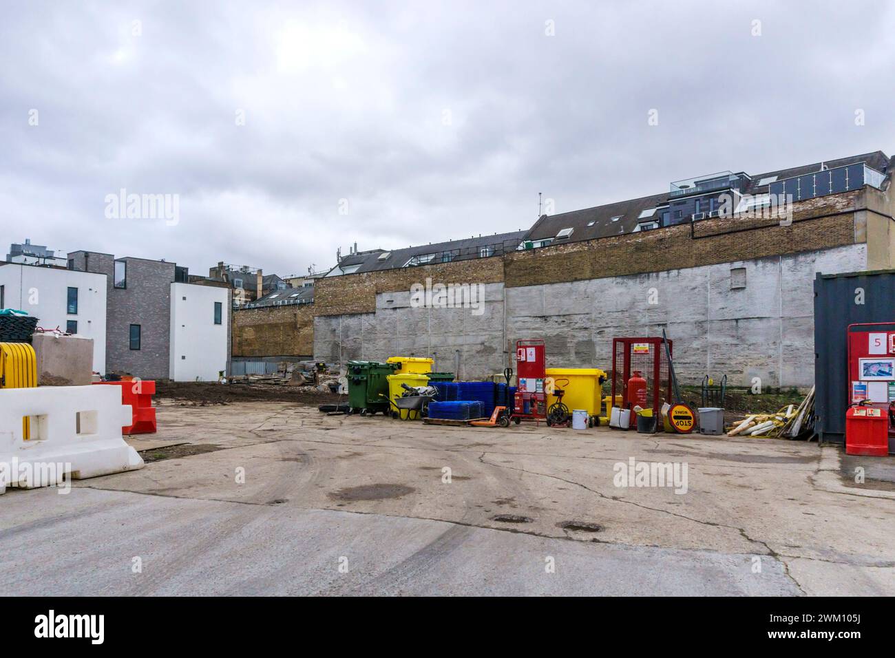 The Liberty of Southwark development site on Southwark Street, London.  Being developed to provide offices, a new cultural quarter & 36 new homes. Stock Photo