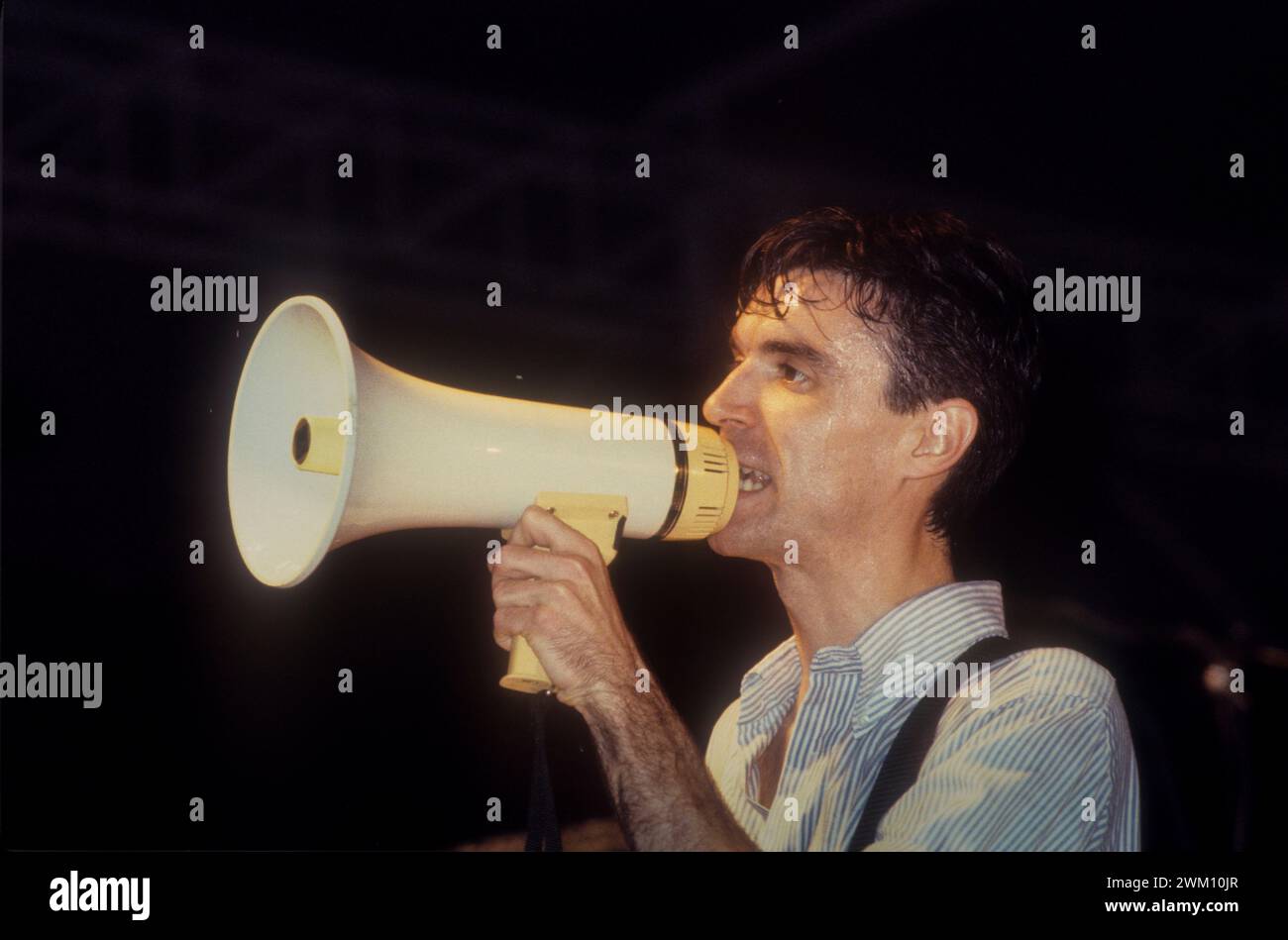 3824381 David Byrne; (add.info.: Bologna, 1981. David Byrne performing with the Talking Heads / Bologna, 1981. David Byrne in concerto con i Talking Heads); © Marcello Mencarini. All rights reserved 2024. Stock Photo