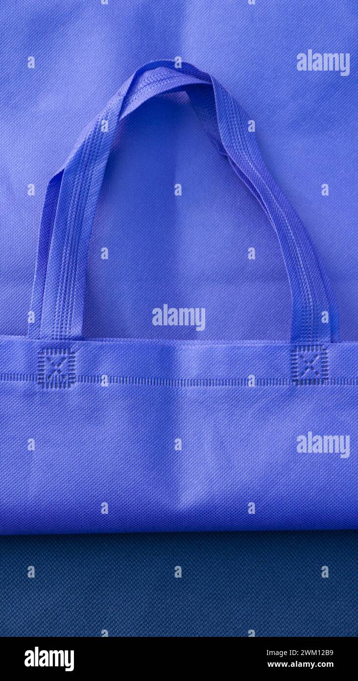 Purple fabric bag detail Stock Photo