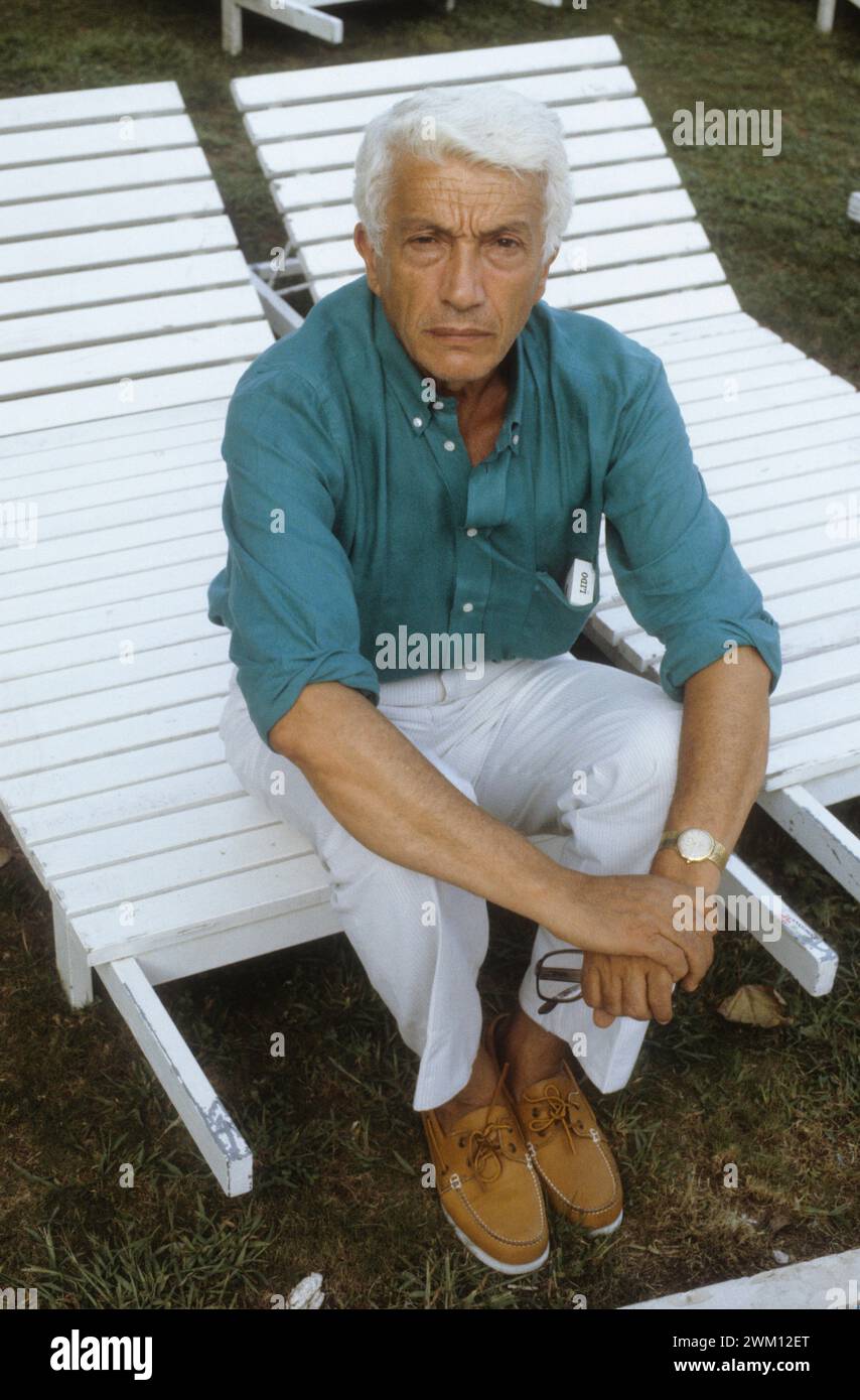 3826426 Ugo Pirro; (add.info. Venice Lido, Venice Film Festival 1986