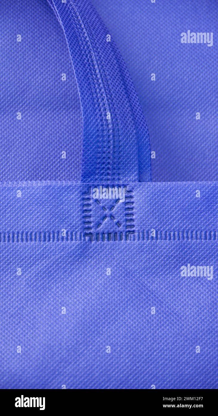 Purple fabric bag detail Stock Photo