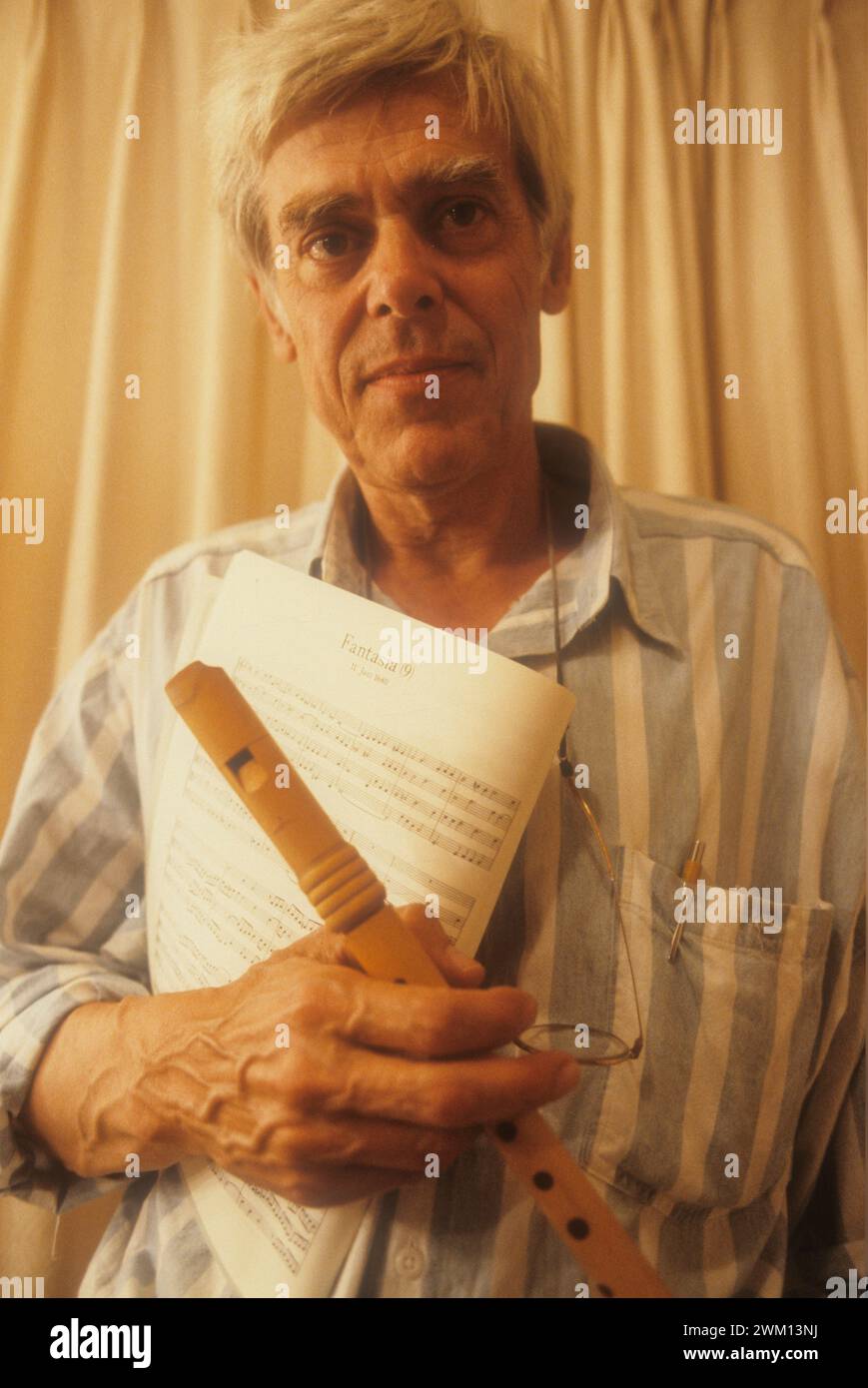 3827821 Frans Bruggen; (add.info. Dutch conductor and flautist Frans