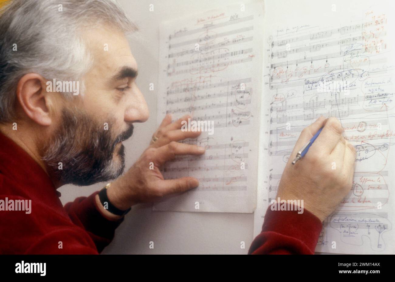 3828338 Franco Donatoni; (add.info. Milan, 1980. Italian composer