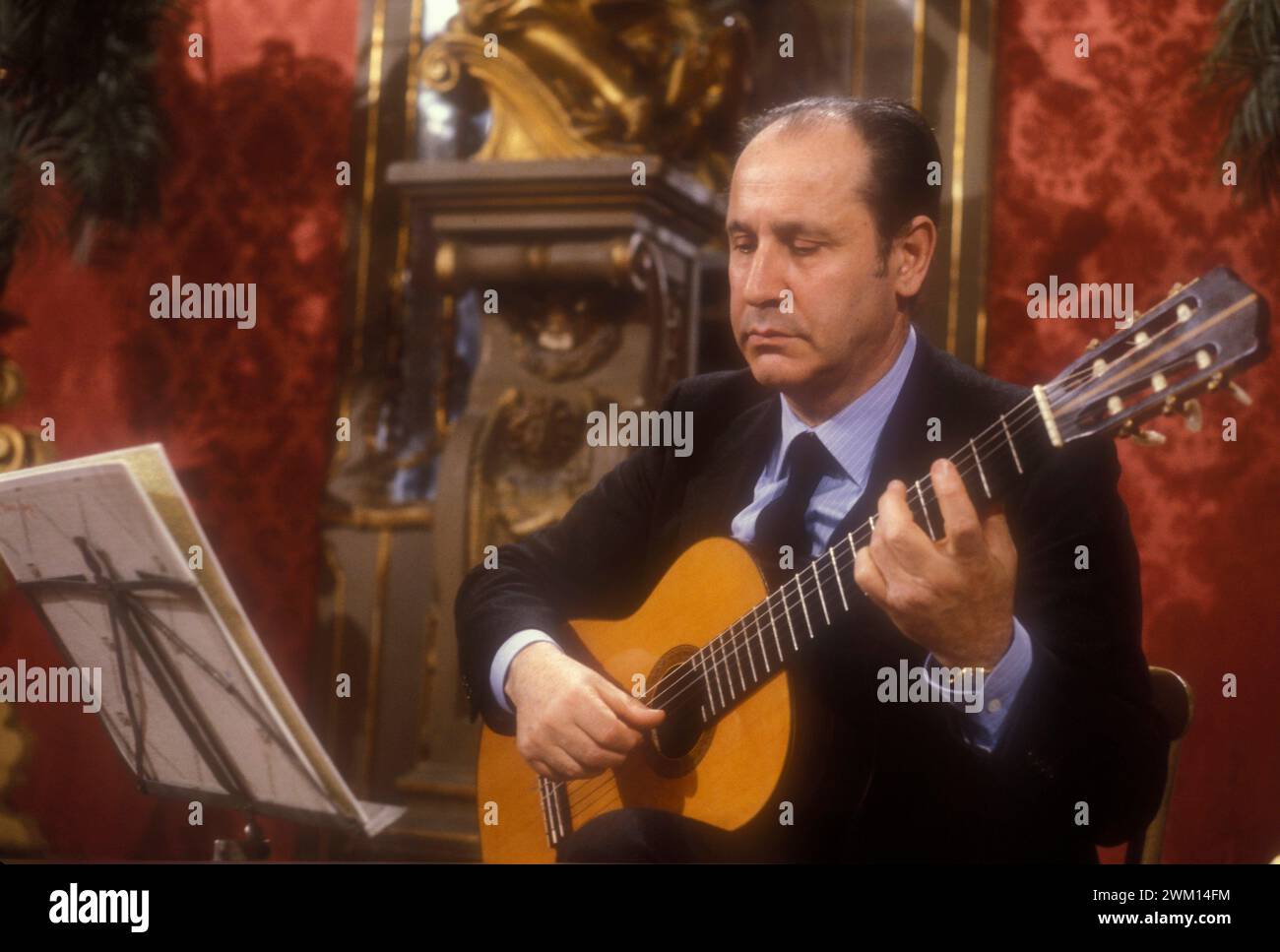 3828581 Mario Gangi; (add.info.: Italian guitarist Mario Gangi, about 1985 / Il chitarrista Mario Gangi, 1985 circa); © Marcello Mencarini. All rights reserved 2024. Stock Photo