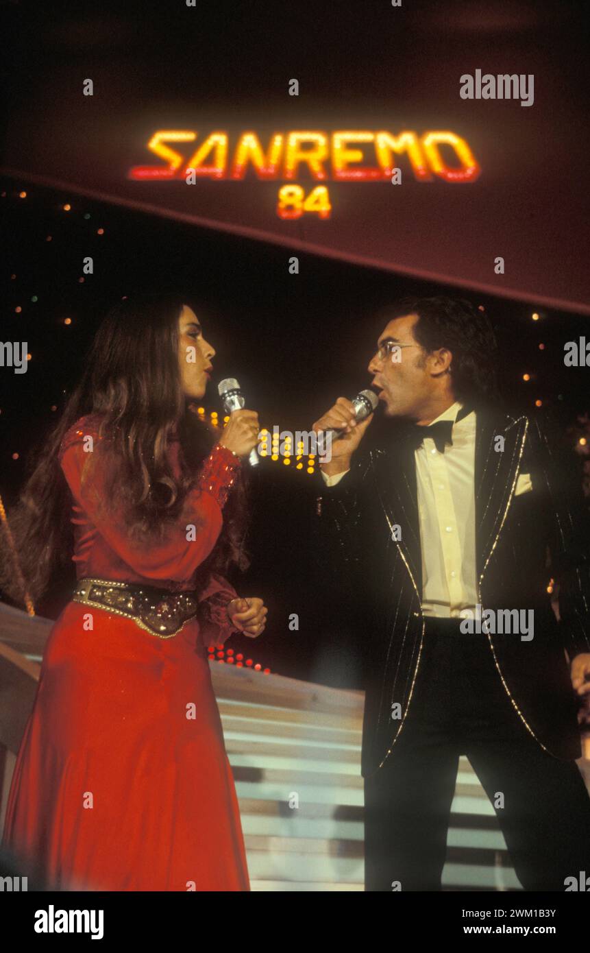 4066387 Sanremo Music Festival 1984 Italian Pop Singers Al Bano And 4066387 Sanremo Music Festival 1984 Italian Pop Singers Al Bano And