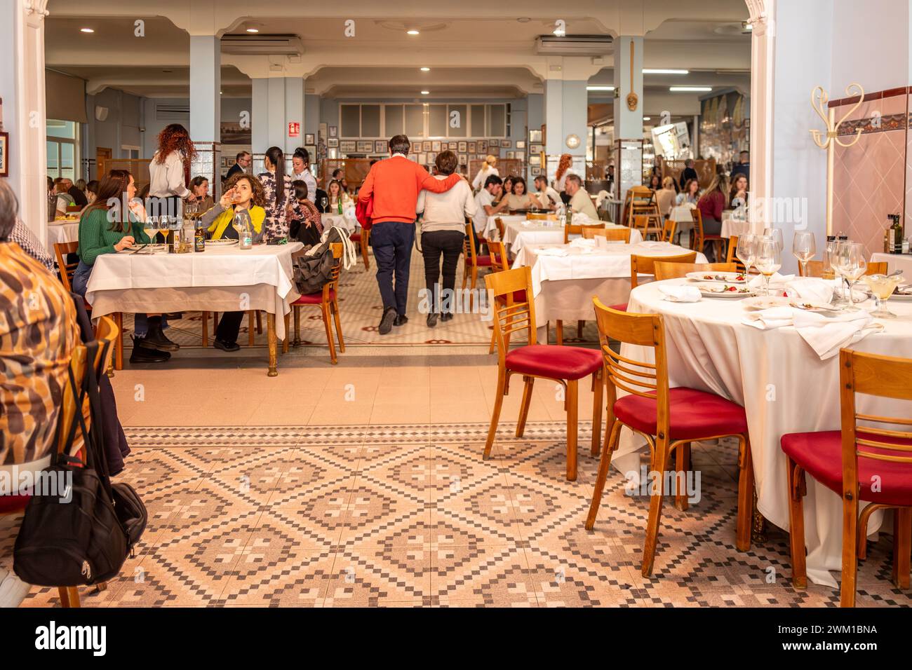 Valencia, February 18th 2024: La Pepica restaurant Stock Photo
