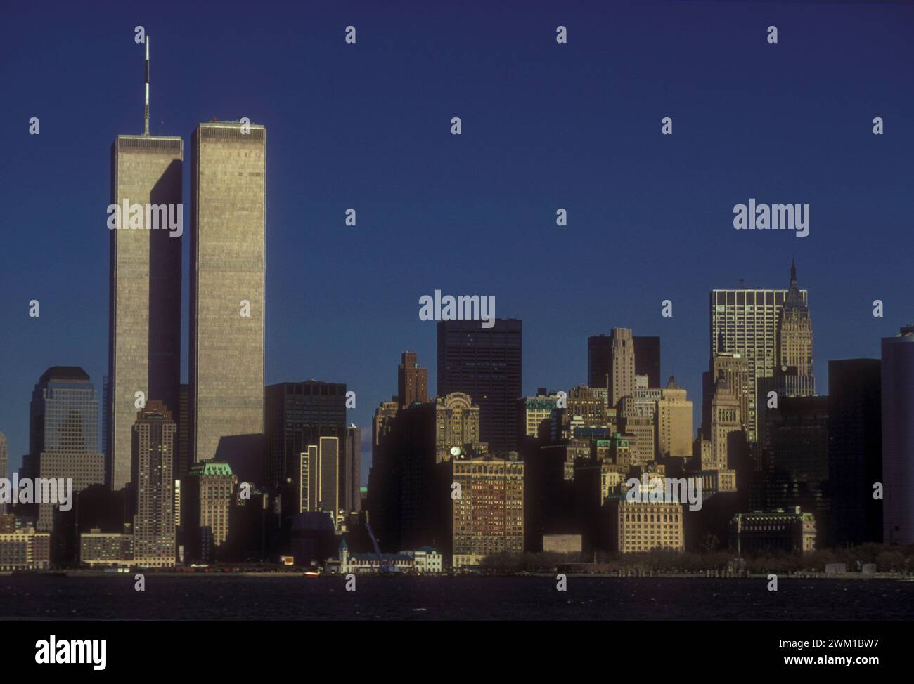 4066815 New York, 1989, Skyline with the Twins Towers; (add.info.: New York (1989) New York (1989). Skyline con le Torri Gemelle); © Marcello Mencarini. All rights reserved 2024. Stock Photo
