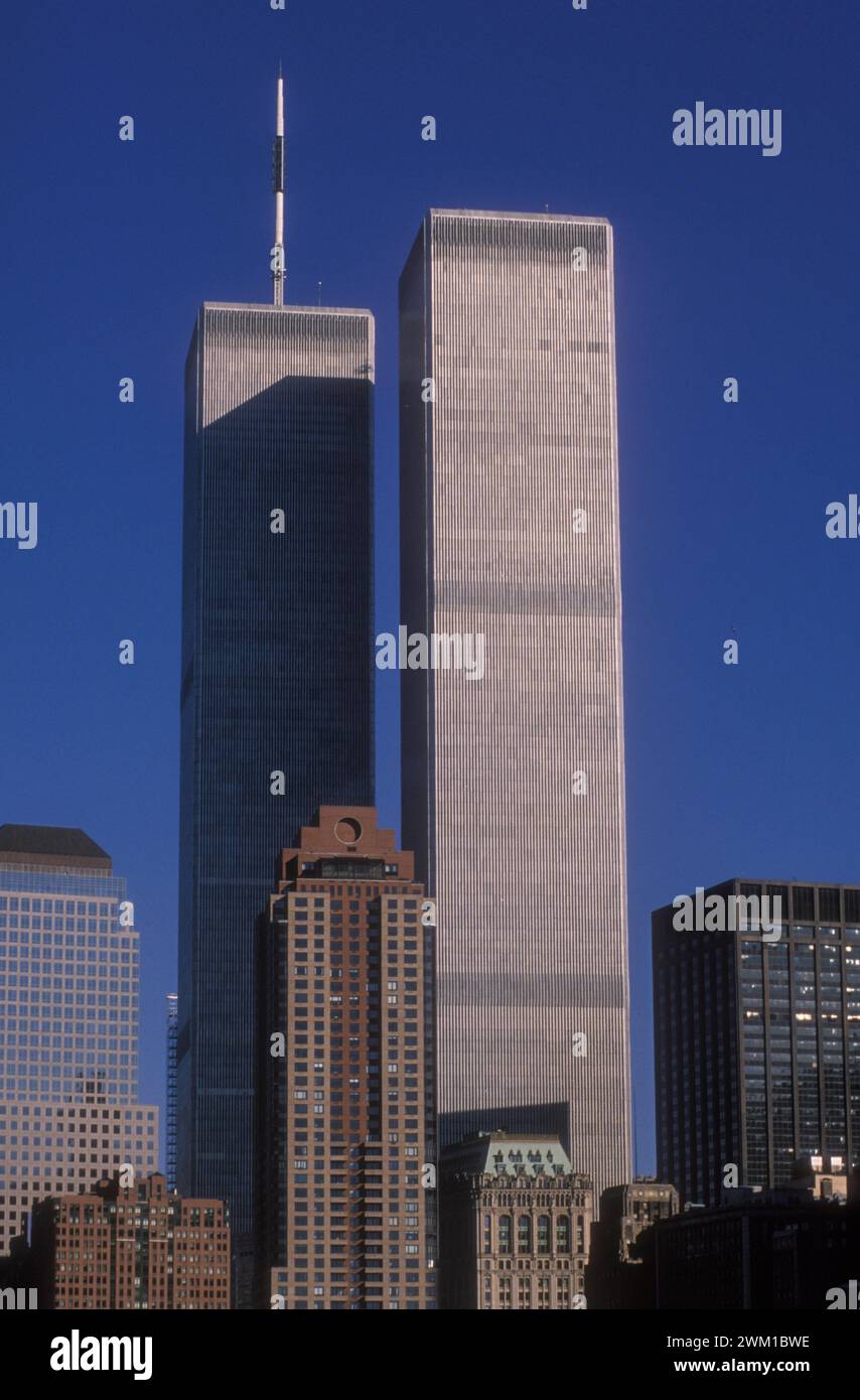 4066807 New York, 1989, The twin towers of the world trade center; (add.info.: New York (1989) New York (1989). Le Torri gemelle del World Trade Center); © Marcello Mencarini. All rights reserved 2024. Stock Photo
