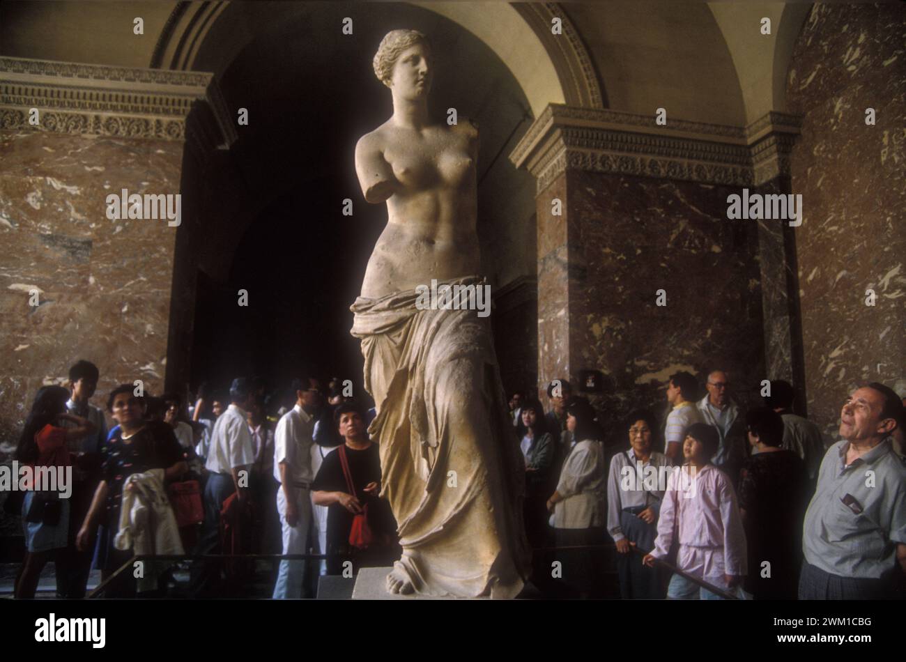 4067118 Venus de Milo in the Louvre Museum, Paris, France, 1989 (photo); © Marcello Mencarini. All rights reserved 2024. Stock Photo