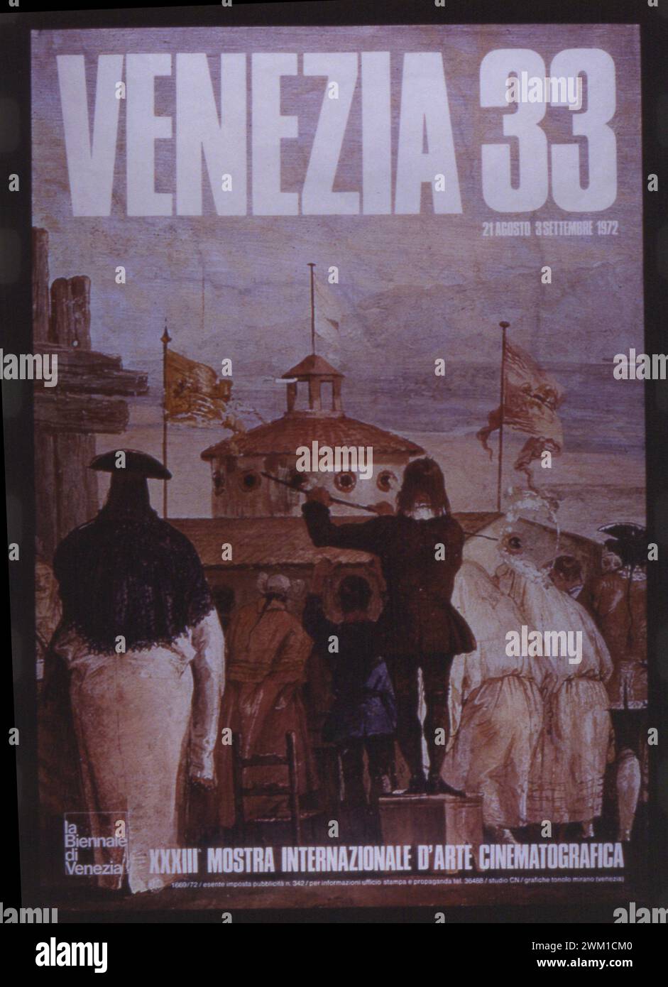4067177 Venice Film Festival Posters / Manifesti della Mostra del Cinema di Venezia; (add.info.: Poster of Venice Film Festival 1972 / Manifesto della Mostra del Cinema di Venezia 1972 - Reproduced by Marcello Mencarini); © Marcello Mencarini. All rights reserved 2024. Stock Photo