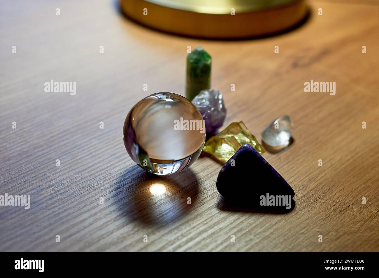 Crystals for energy work. Psychology and esoterics Stock Photo
