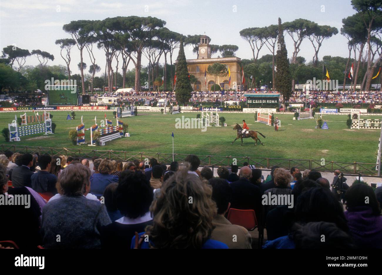 4067434 Rome, Piazza di SIena Horse Show; (add.info.: Rome, Piazza di SIena Horse Show  Roma, concorso ippico di Piazza di Siena -  1987); © Marcello Mencarini. All rights reserved 2024. Stock Photo