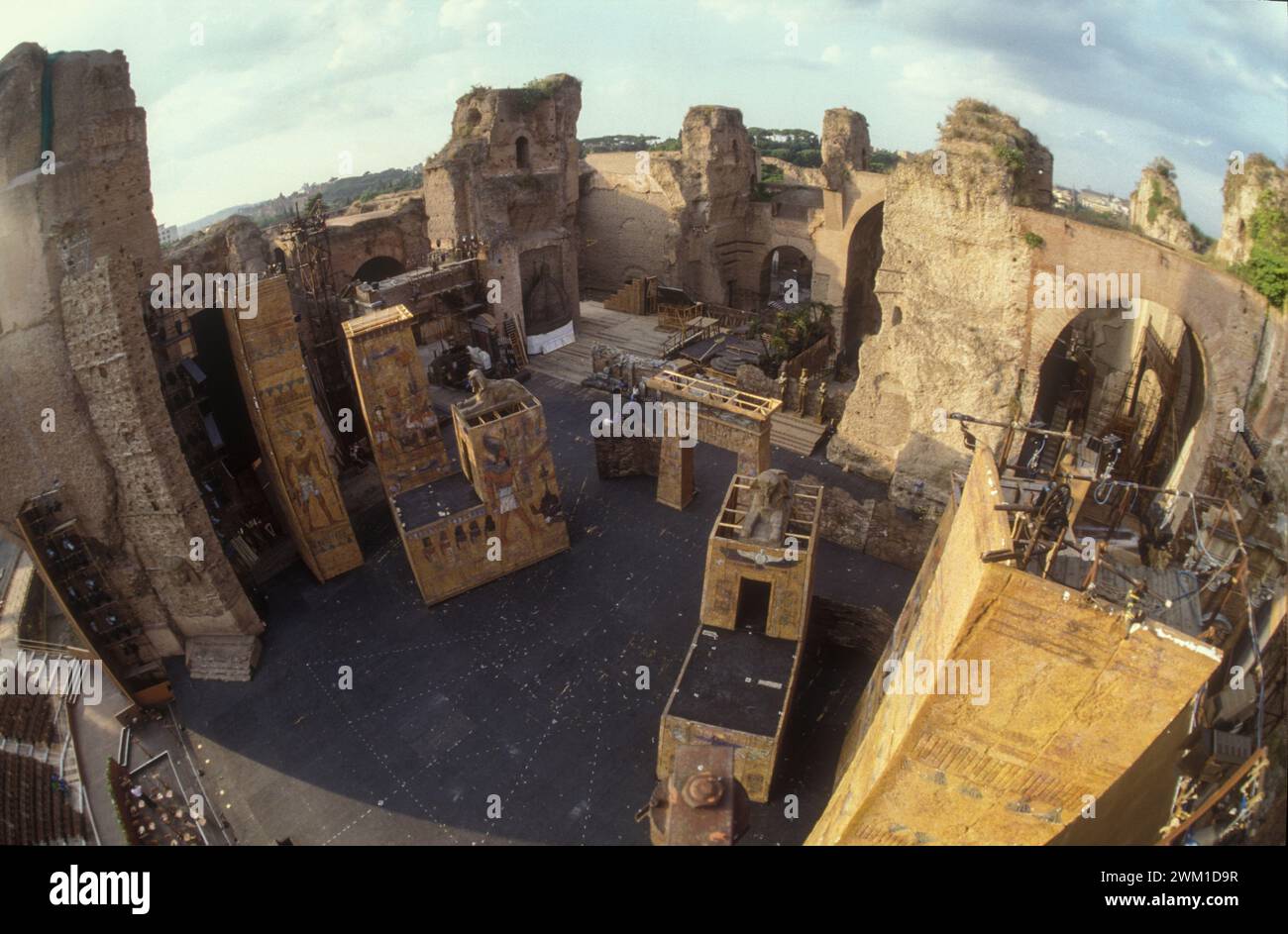 4067438 Rome, 1989. Set of Verdi's Aida at Baths of Caracalla; (add ...