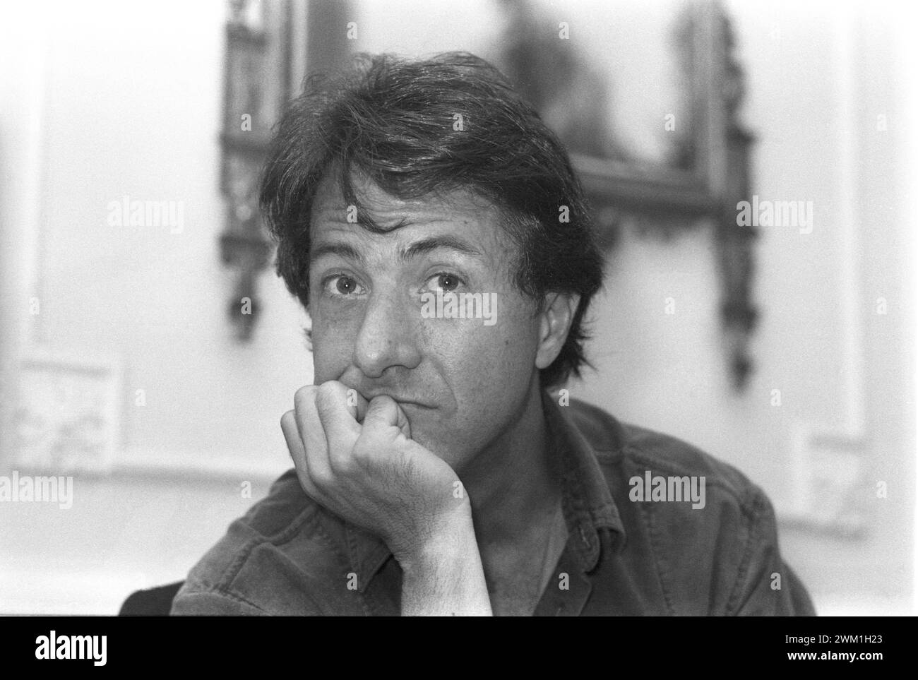 4069022 Venice film Festival 1986. American actor Dustin Hoffman (photo); (add.info.: Venice Lido; Lido di Venezia, Italy; Italia,   Mostra del Cinema di Venezia 1986. L'attore Dustin Hoffman); © Marcello Mencarini. All rights reserved 2024. Stock Photo