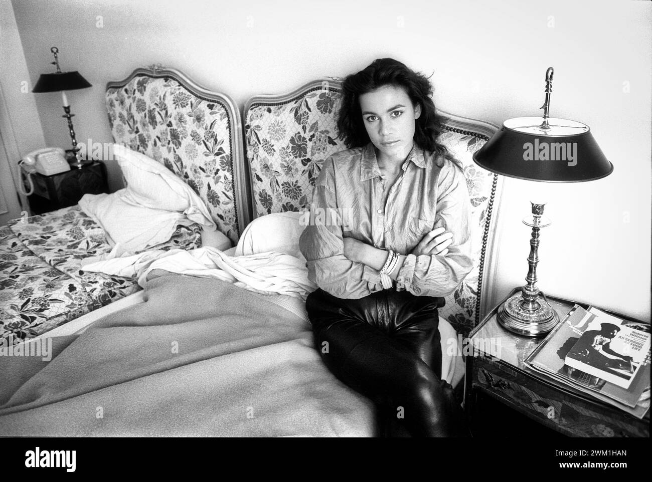 4069120 Cannes Film Festival 1984. French actress Valérie Kaprisky, in competition with the
