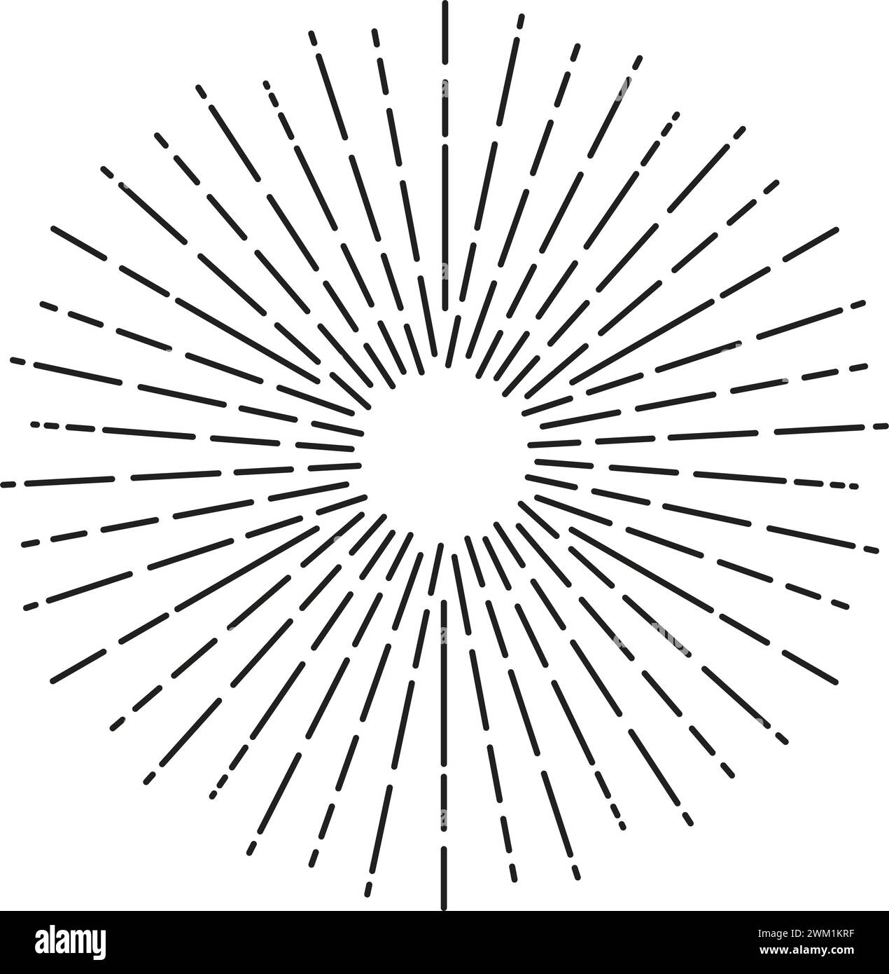 vector black starburst or sun rays pattern isolated on white background ...
