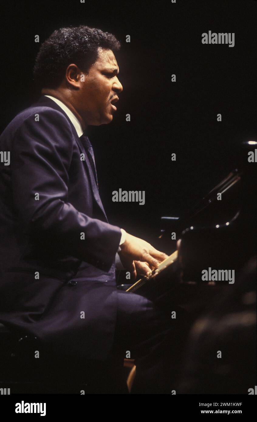 4070266 Jazz pianist McCoy Tyner, about 1980 (photo); (add.info.: Il pianista jazz McCoy Tyner, 1980 circa); © Marcello Mencarini. All rights reserved 2024. Stock Photo
