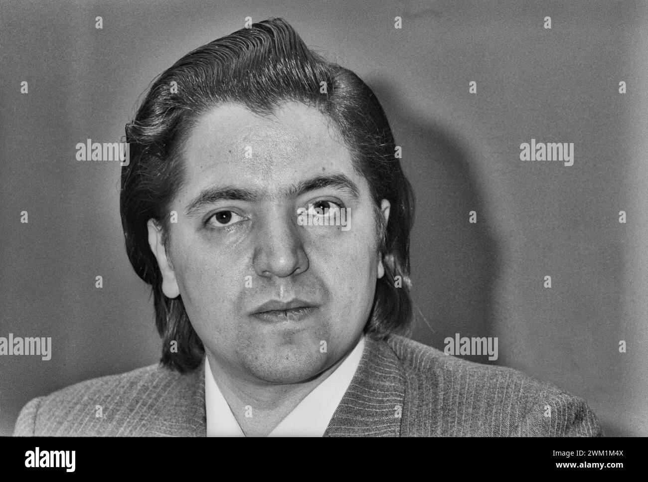 4070377 Italian psychoanalyst Armando Verdiglione (1980) (photo); (add.info.: Lo psicoanalista Armando Verdiglione (1980) -); © Marcello Mencarini. All rights reserved 2024. Stock Photo