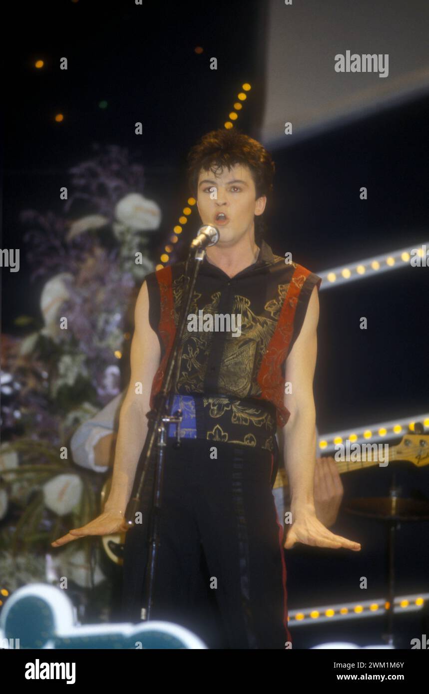 4070434 British pop singer Paul Young, about 1985 (photo); (add.info.: Il cantante Paul Young); © Marcello Mencarini. All rights reserved 2024. Stock Photo