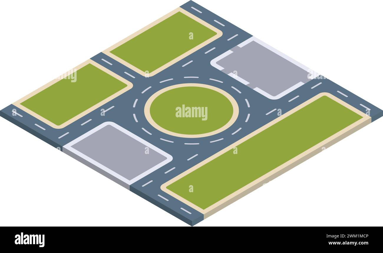 Isometric empty street Vector Stock Vector Image & Art - Alamy