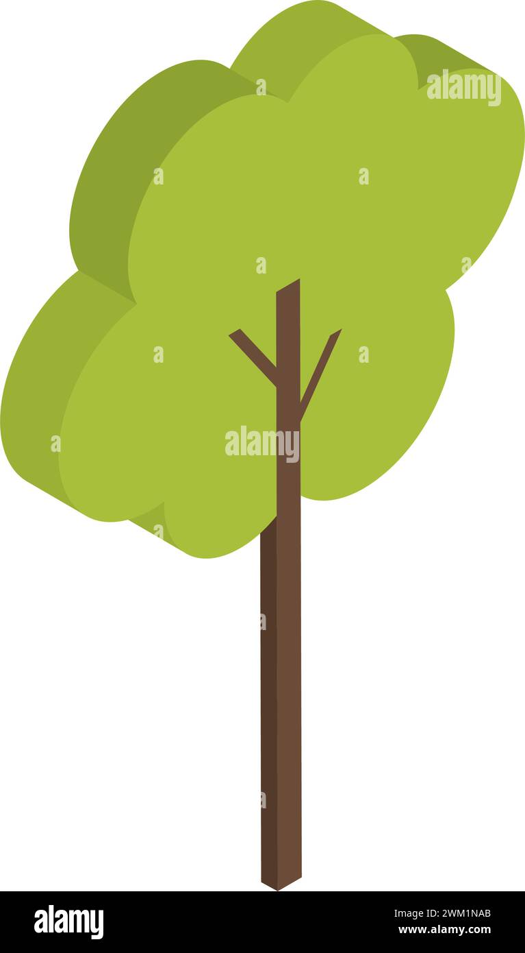 Isometric tree icon hi-res stock photography and images - Alamy