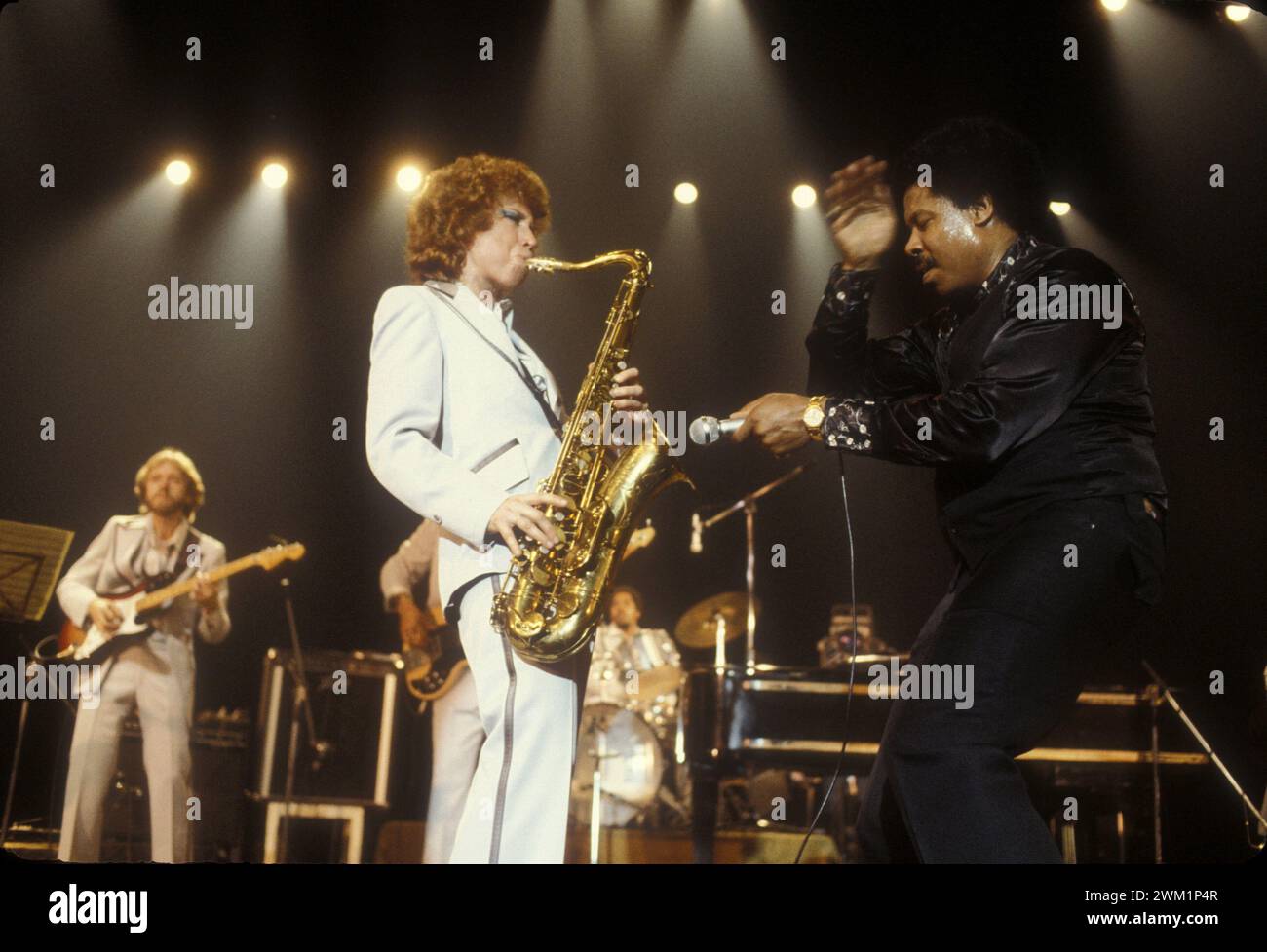 MME4700865 Soul singer Eddie Floyd on stage around 1980.; (add.info