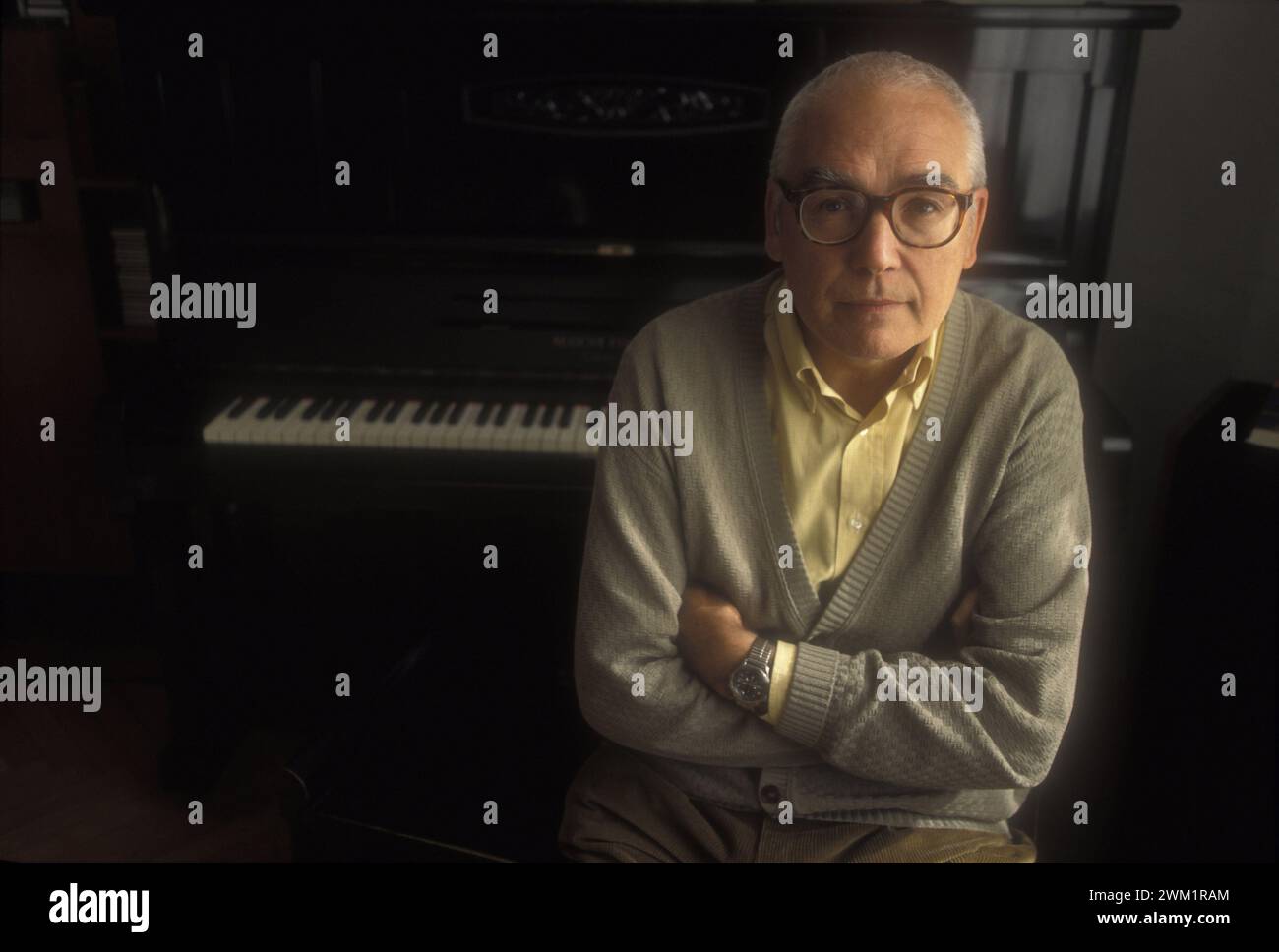 MME4710788 Portrait of the Italian composer Manzoni in 1995