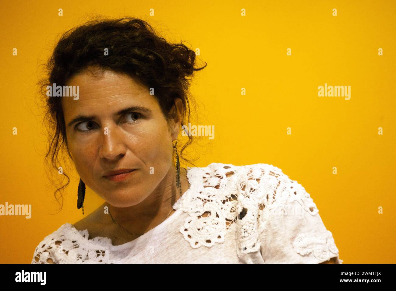 MME4724803 May 2015. French writer Mazarine Pingeot/Torino, 2015.; (add.info.: May 2015. French writer Mazarine Pingeot/Torino, 2015.); © Marcello Mencarini. All rights reserved 2024. Stock Photo