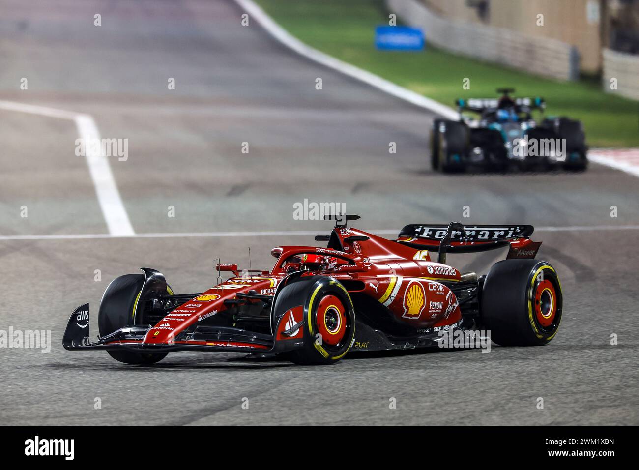 16 LECLERC Charles (mco), Scuderia Ferrari SF24, action during the Formula 1 Aramco preseason
