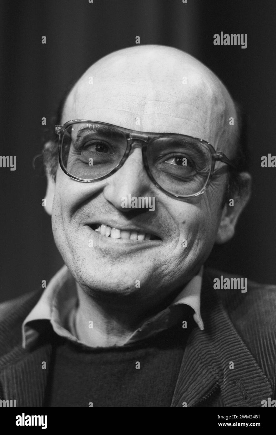 MME4775316 Cannes Film Festival 1983. Greek movie director Theo Angelopoulos/Festival del Cinema di Cannes 1983. He registered Theo Angelopoulos -; (add.info.: Cannes Film Festival 1983. Greek movie director Theo Angelopoulos/Festival del Cinema di Cannes 1983. He registered Theo Angelopoulos -); © Marcello Mencarini. All rights reserved 2024. Stock Photo