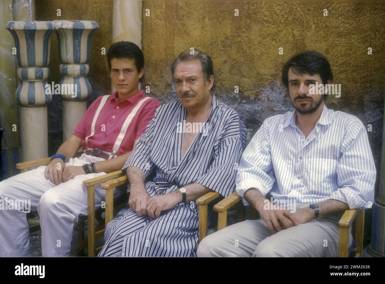 Ricky Rome Actor MME4784904 Rome, Cinecitta Studios, 1987. Actor Ugo Tognazzi with his ...
