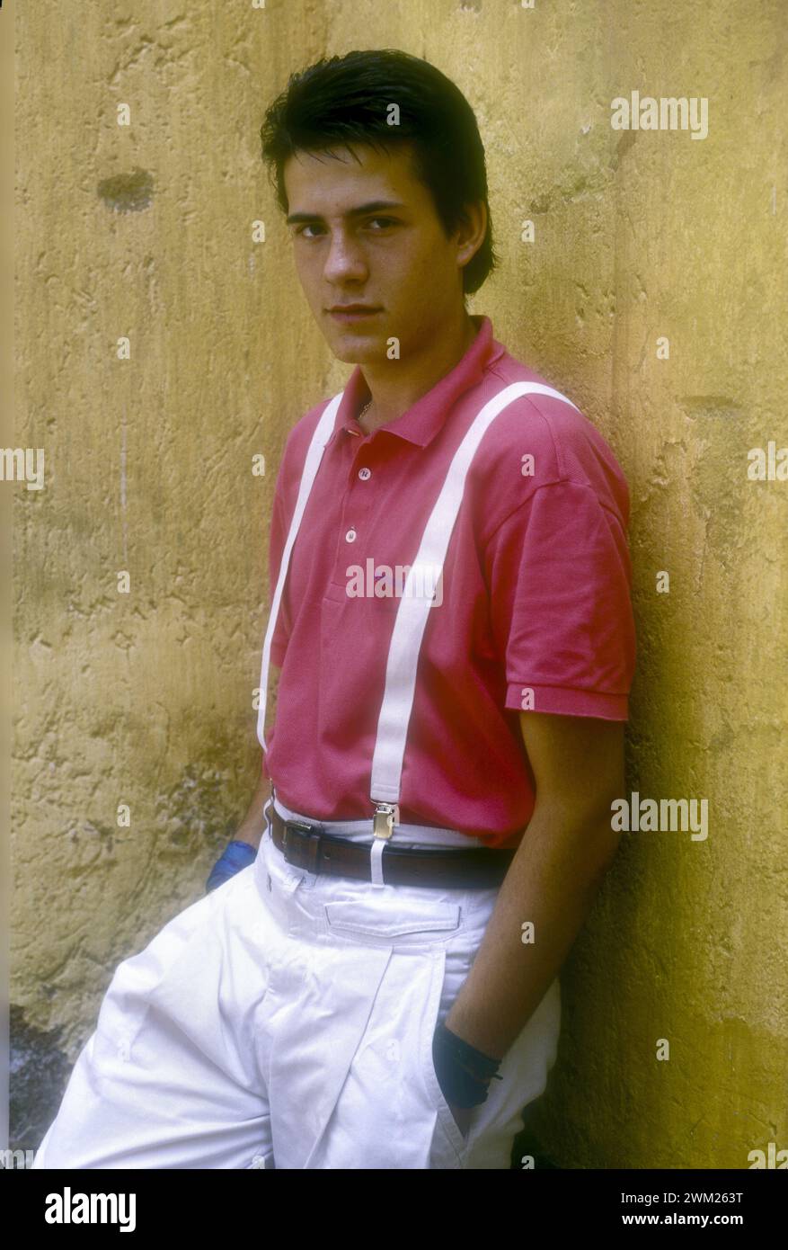 MME4785020 Rome, Cinecitta Studios 1987. Actor Gianmarco Tognazzi on