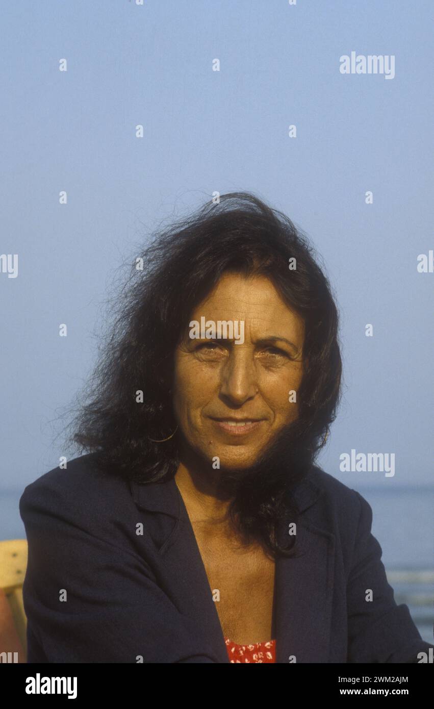 MME4811371 Venice Lido, Venice Film Festival about 1985. Italian writer