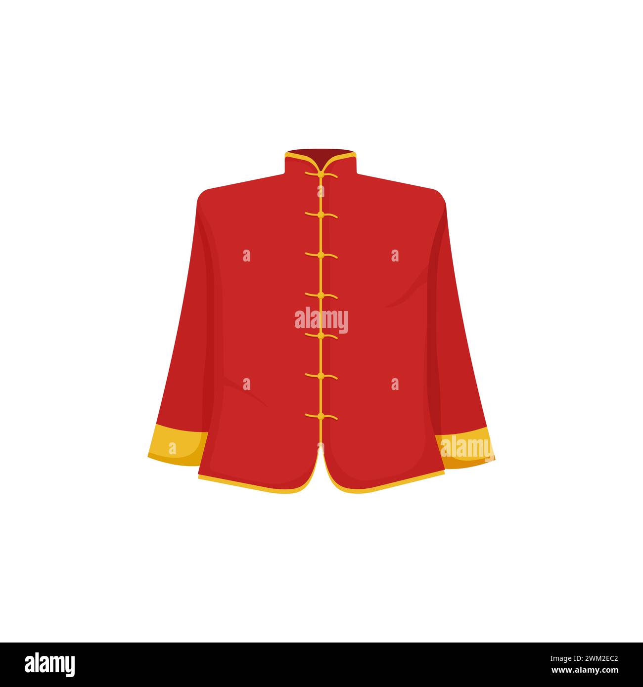 red-and-gold-chinese-national-costume-stock-vector-image-art-alamy